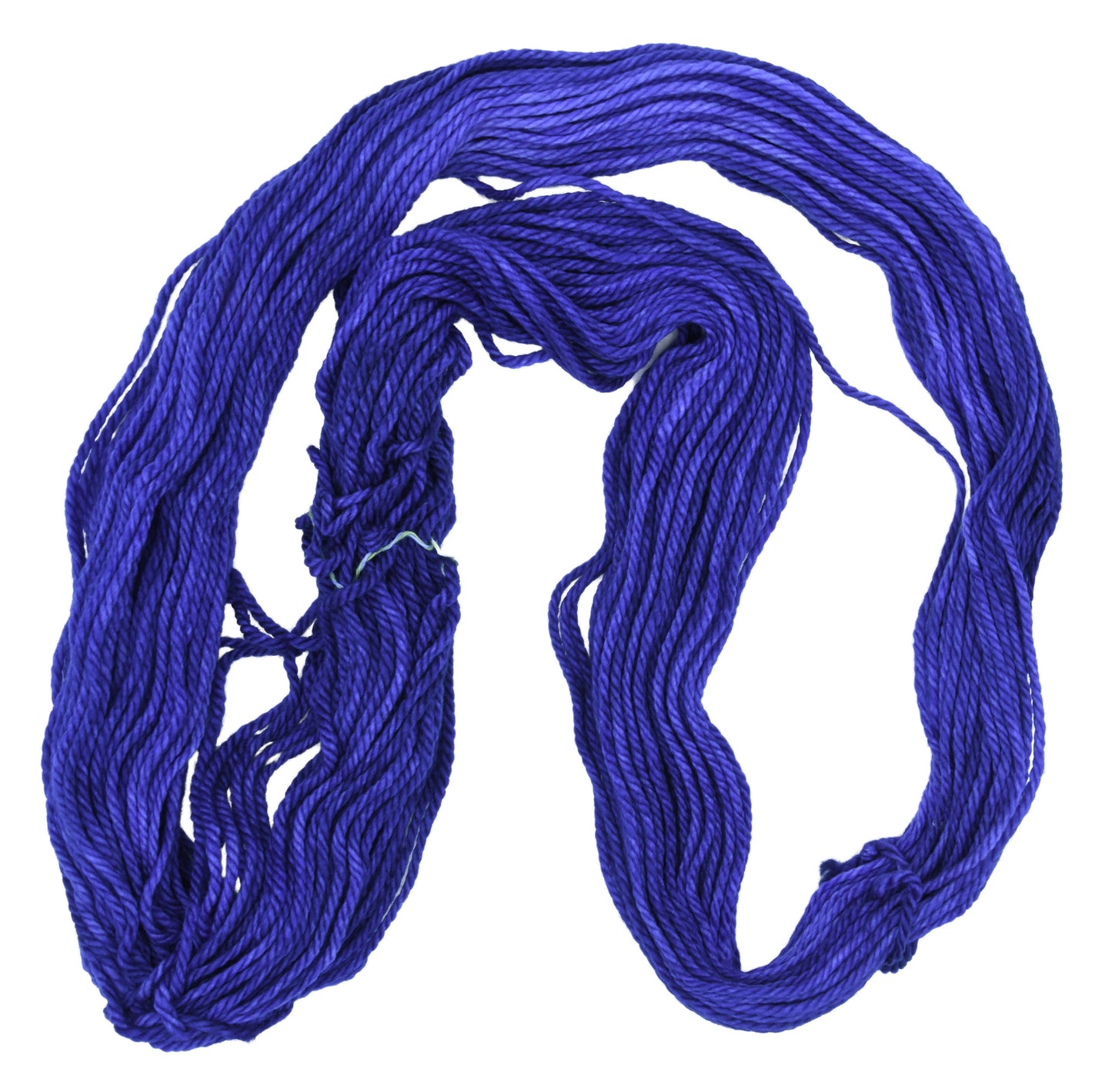An unfolded skein of Barn Yarn bulky weight yarn in colorway Lavender; inspired by the lavender flower, perfect for knitting and crochet projects.