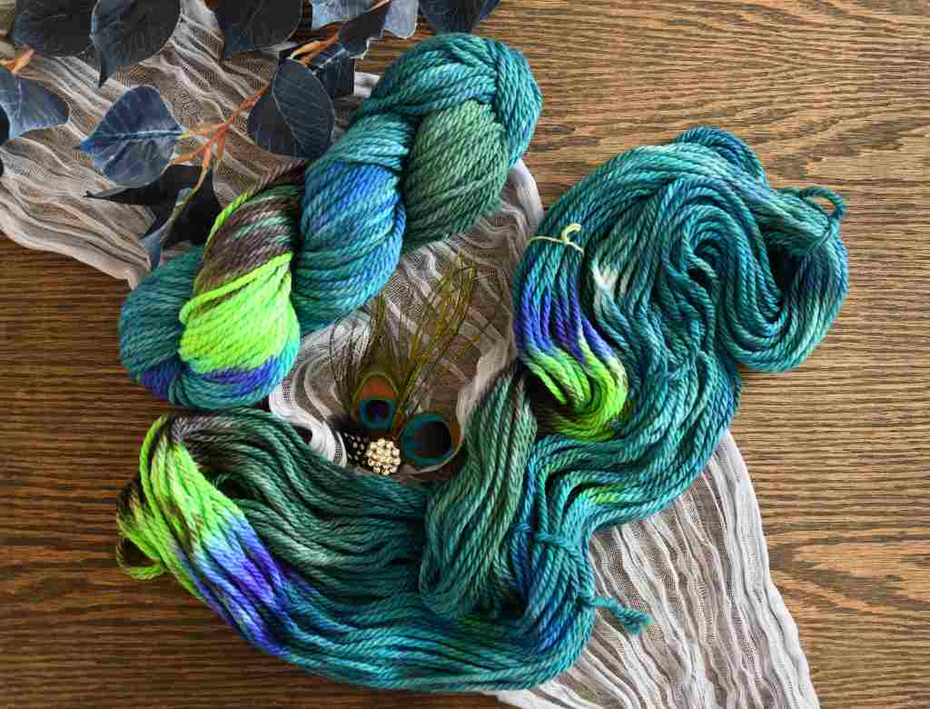 Barn Yarn Bulky Weight Yarn Merino Wool Play the Peacock