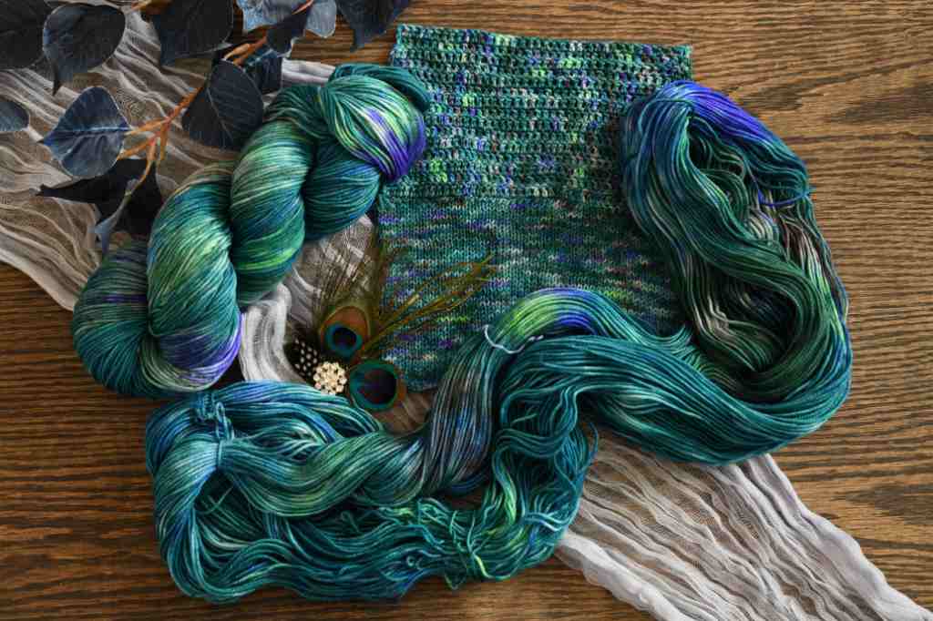 Barn Yarn Fingering Merino Wool Yarn Play the Peacock