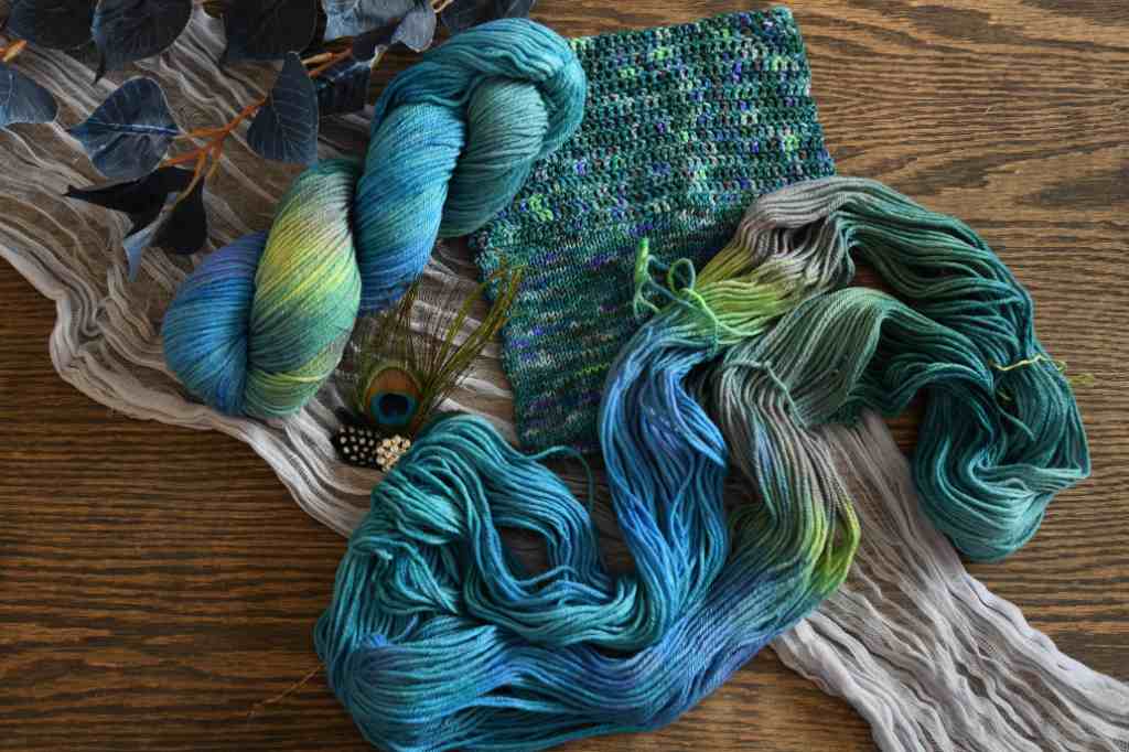 Barn Yarn Worsted Weight Merino Wool Play the Peacock